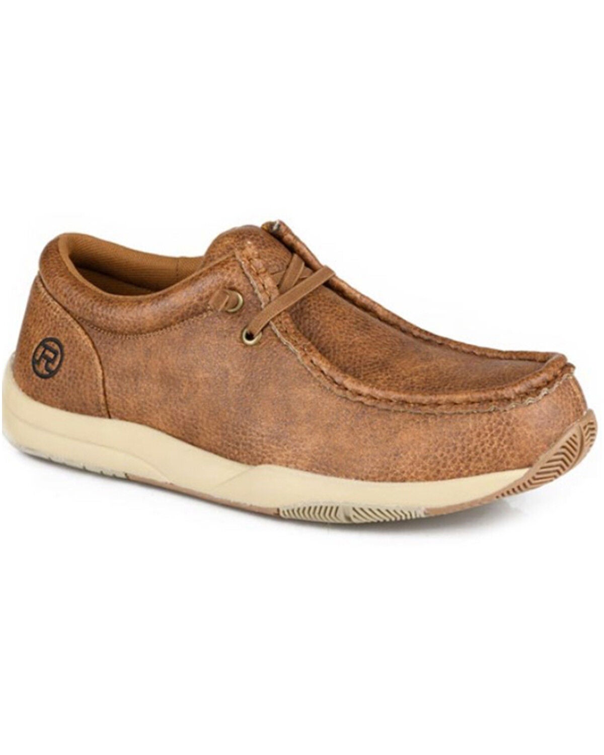 Roper Men's Clearcut Low Casual Shoes - Moc Toe, Tan, hi-res