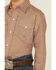 Amarillo Boys' Copper Ridge Criss Cross Geo Print Long Sleeve Snap Western Shirt , Orange, hi-res
