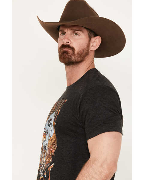 Image #2 - Cody James Men's Long Live Short Sleeve Graphic T-Shirt, Black, hi-res