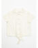 Image #1 - Shyanne Toddler Girls' Aspen Lace Button-Down Tie Front Top, Off White, hi-res