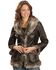 Image #1 - Scully Women's Faux Leather & Fur Jacket, Dark Brown, hi-res