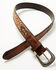 Image #2 - Cody James Men's Wilder Southwestern Woven Buckle Belt, Caramel, hi-res