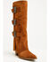 Image #1 - Dingo Women's Buckle Bunny Tall Western Boots - Round Toe, Camel, hi-res