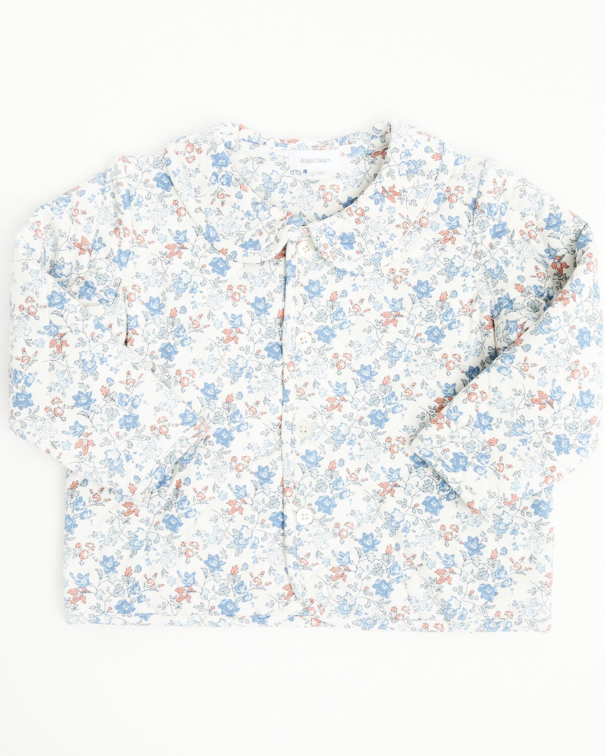 Angel Dear Toddler Girls' Floral Quilted Jacket, Ivory, hi-res