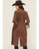 Image #4 - Shyanne Women's Faux Suede Fringe Trench Coat, Brown, hi-res