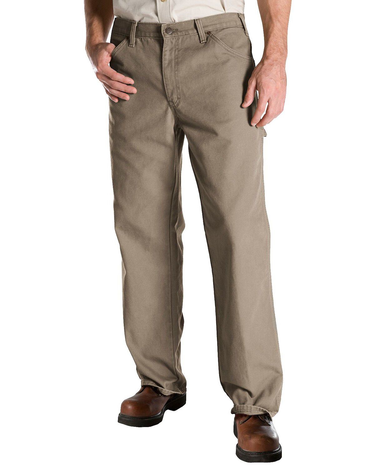 Image #1 - Dickies Rinsed Duck Utility Jeans, Sand, hi-res