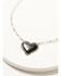 Image #1 - Shyanne Women's Boho Heart Pendant Necklace, Black, hi-res