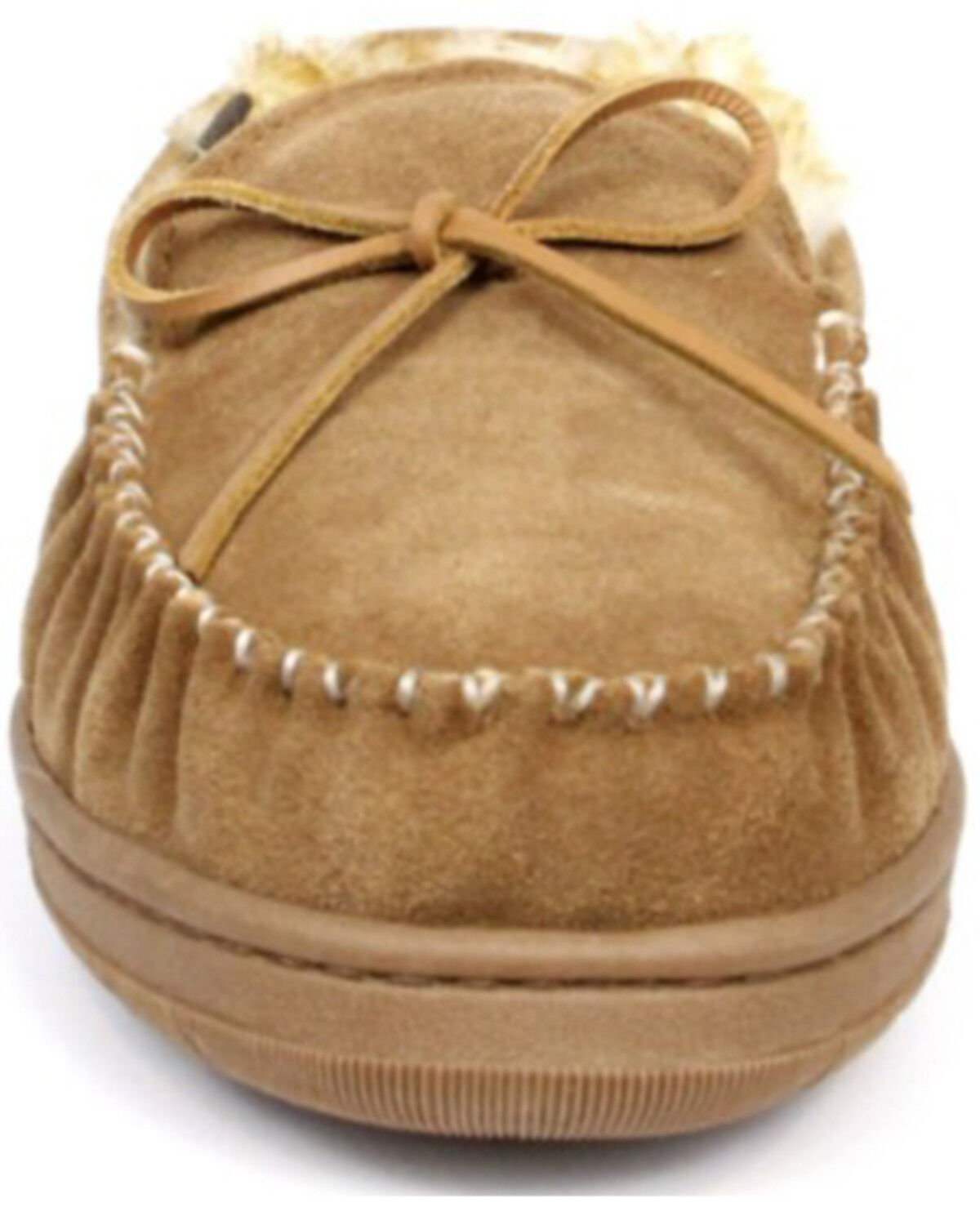 Image #4 - Superlamb Men's Shearling Slippers - Moc Toe, Medium Brown, hi-res