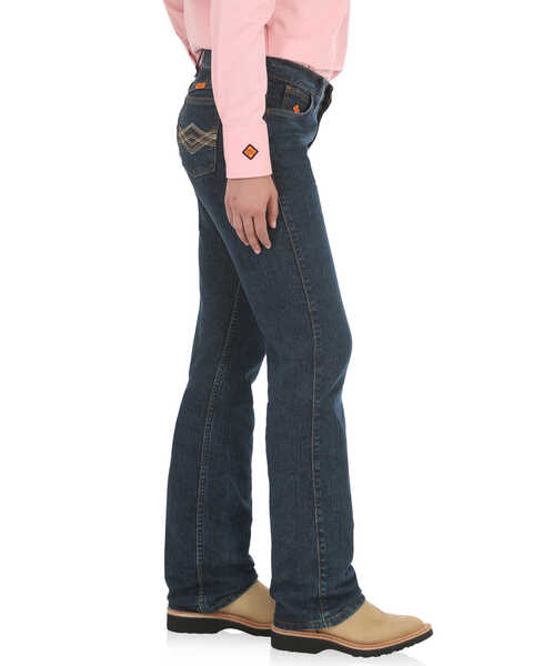 Image #3 - Wrangler Women's FR Crosshatch Jeans , Indigo, hi-res