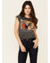 Rodeo Quincy Women's Ride Him Cowboy Graphic Short Sleeve Tee , Charcoal, hi-res