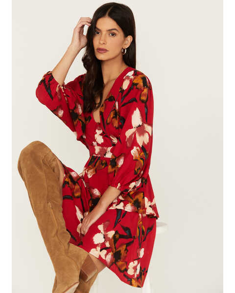 Band of the Free Women's Dolly Dress, Red, hi-res