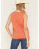 Image #4 - Shyanne Women's Bootstitch Sleeveless Embroidered Tank Top, Coral, hi-res