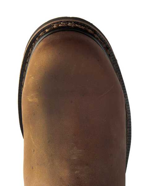 Image #6 - Justin Men's Pulley Waterproof Met Guard Pull On Work Boots - Composite Toe, Brown, hi-res