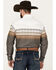 Image #4 - Roper Men's Vintage Border Long Sleeve Western Snap Shirt, Grey, hi-res