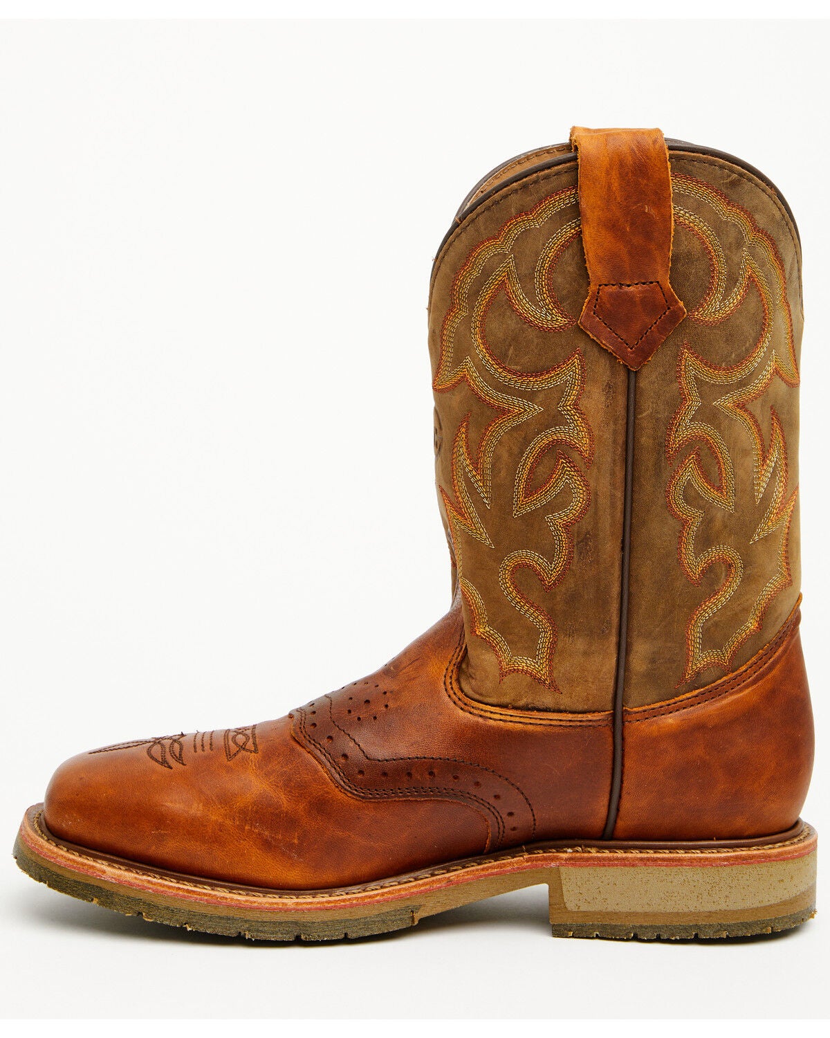 Image #3 - Double H Men's Boot Barn Exclusive Domestic Pull-On Work Boots - Steel Toe, Dark Brown, hi-res
