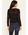 Image #4 - Miss Me Women's Tie-Front Long Sleeve Top, Black, hi-res