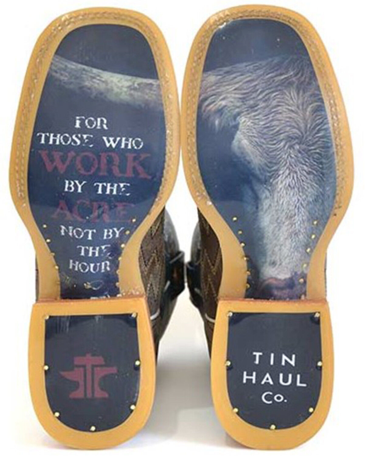 Image #2 - Tin Haul Men's Lightning Strikes Western Boots - Broad Square Toe, Tan, hi-res