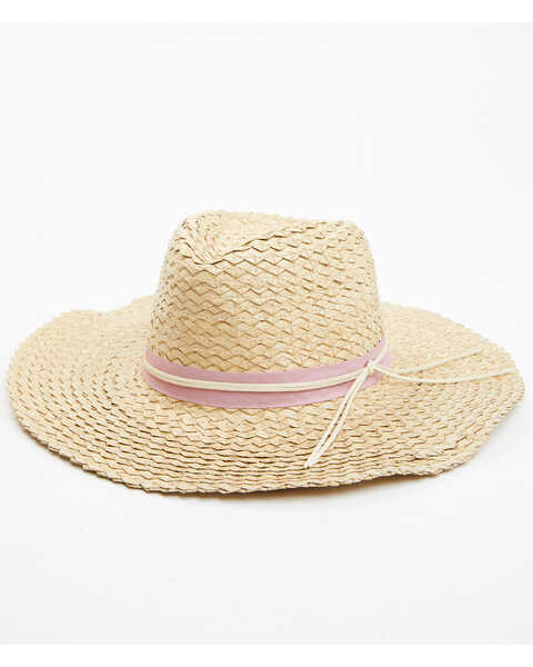 Image #1 - Shyanne Women's Woven Straw Western Fashion Hat, Natural, hi-res