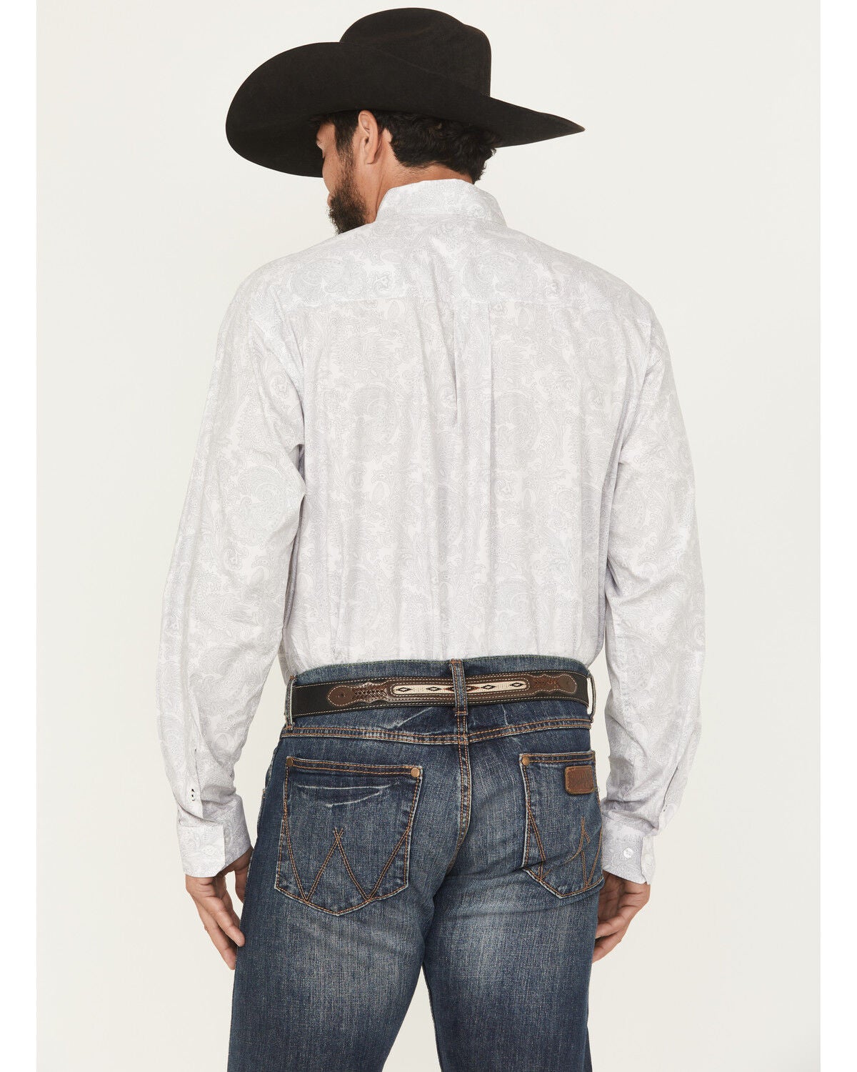 Image #4 - Cinch Men's Paisley Print Long Sleeve Button-Down Western Shirt - Big, , hi-res