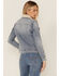 Image #4 - Idyllwind Women's Edgewood Sherpa Lined Denim Jacket, Light Wash, hi-res