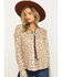 Stetson Women's Brown Leopard Print Button Down Top, Brown, hi-res