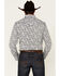 Moonshine Spirit Men's Ricochet Paisley Print Long Sleeve Snap Western Shirt  , White, hi-res