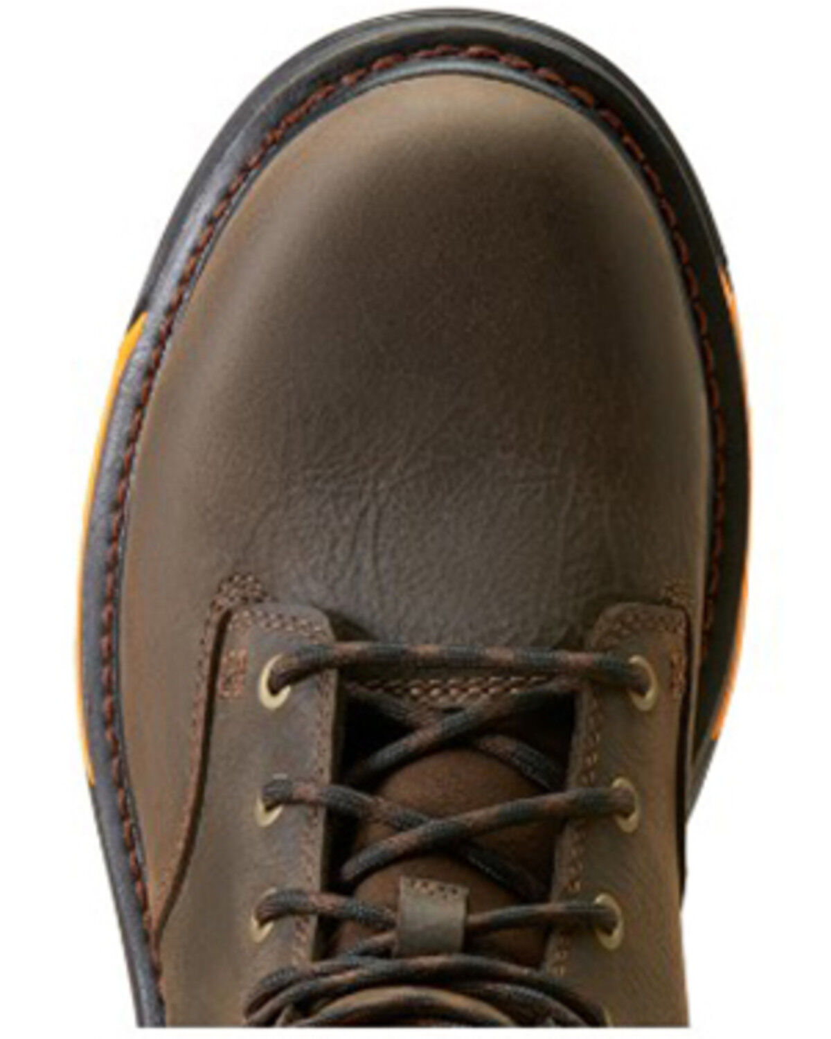 Image #4 - Ariat Men's Big Rig 6" Waterproof Work Boots - Round Toe, Brown, hi-res