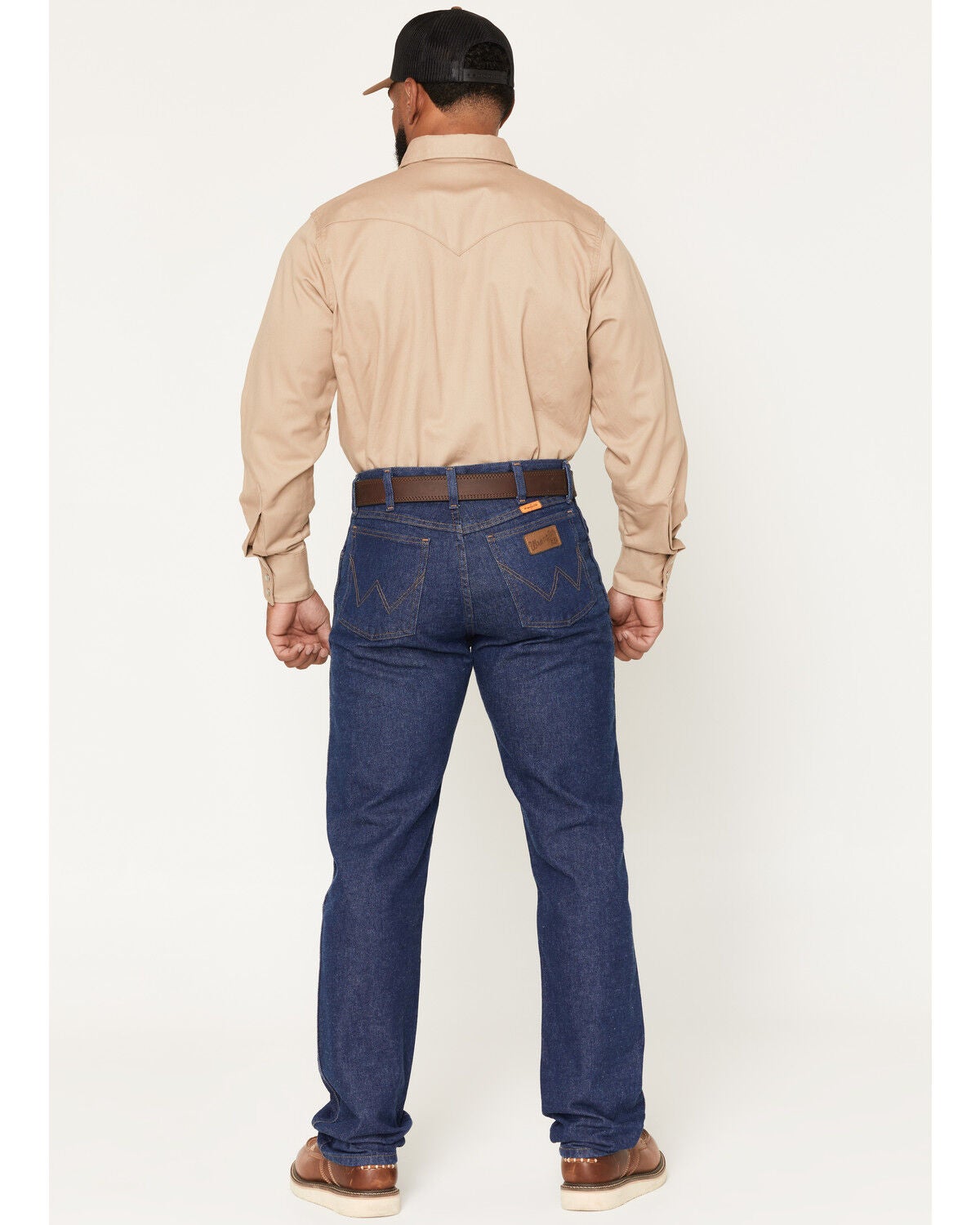 Image #3 - Wrangler Men's FR FR 47 Lightweight Regular Work Jeans, Denim, hi-res