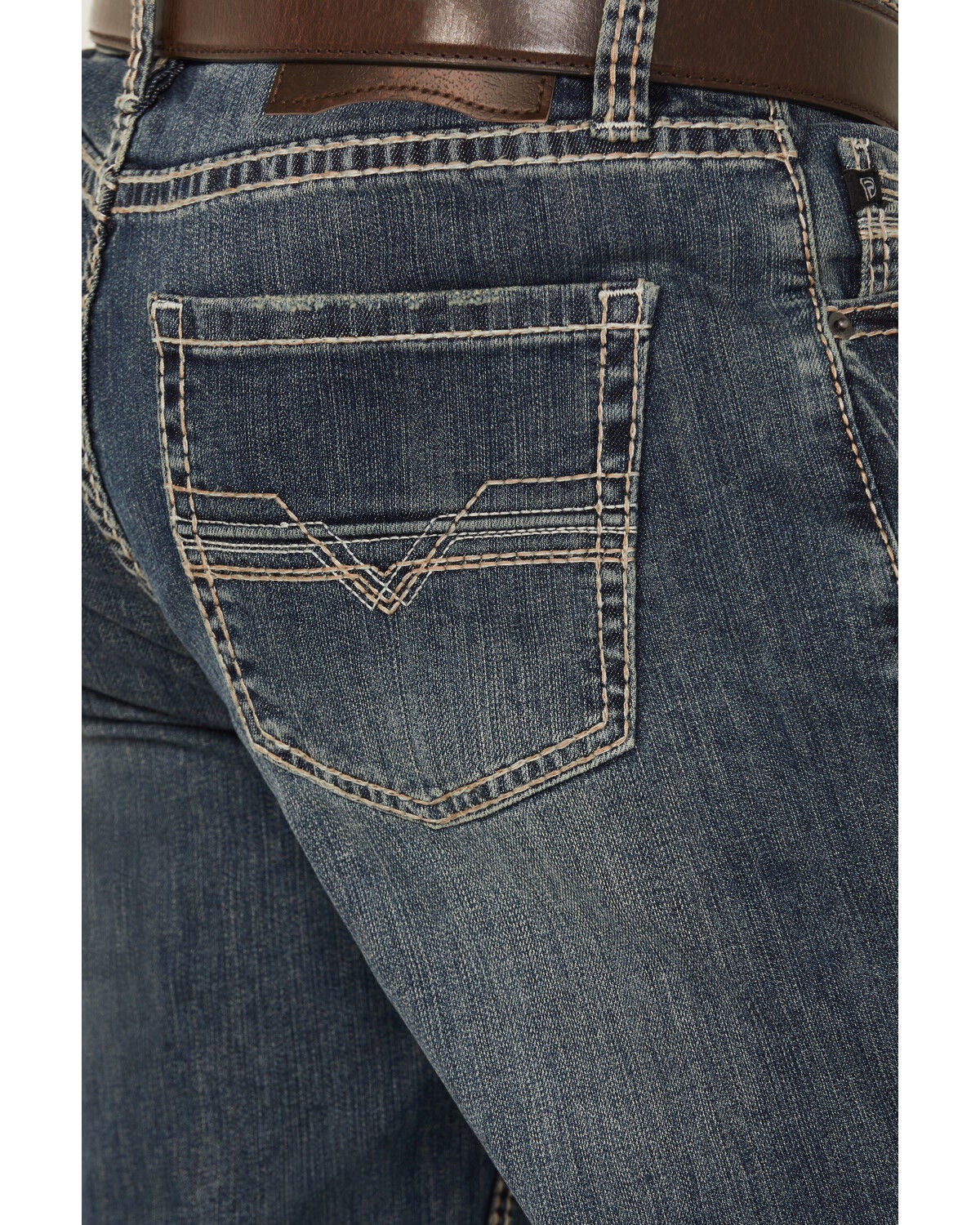 Rock Roll Denim Men's Cannon Medium Wash Bootcut Stretch Denim