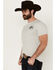 Image #3 - Cowboy Hardware Men's American Made Short Sleeve Graphic T-Shirt, Light Grey, hi-res
