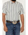 Image #3 - Cody James Men's Gunsmoke Dobby Striped Button-Down Short Sleeve Western Shirt - Big, Cream, hi-res