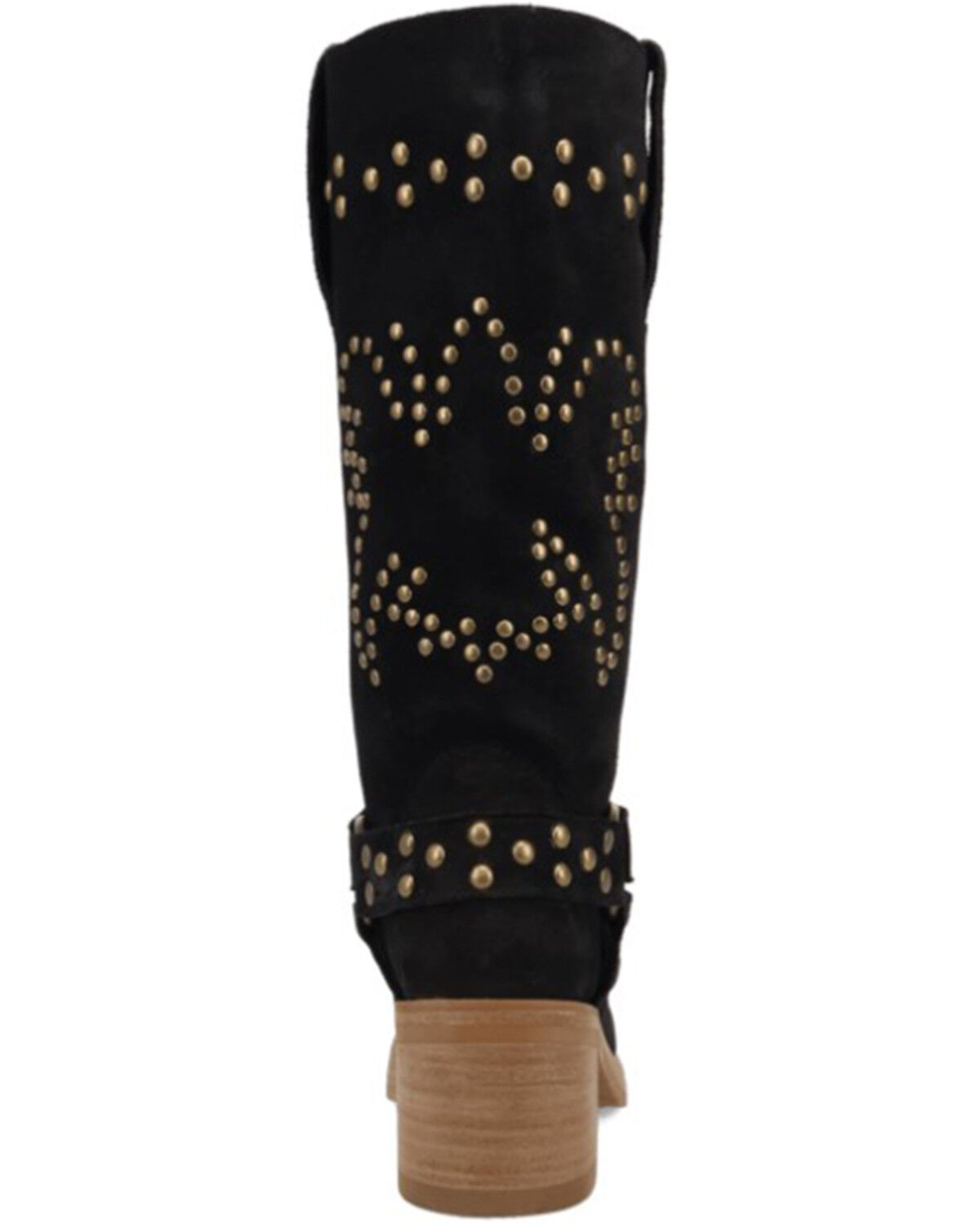 Image #5 - Dingo Women's Troubadour Studded Tall Fashion Boots - Round Toe, Black, hi-res