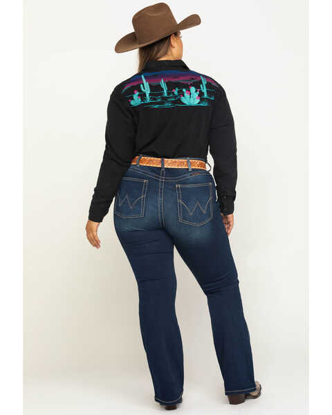 Image #5 - Wrangler Women's Western Ultimate Riding Q-Baby Jeans - Plus , Blue, hi-res
