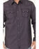 Image #3 - Moonshine Spirit Men's Geo Print Long Sleeve Snap Western Shirt, Purple, hi-res