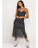 Image #1 - Band of the Free Women's Black Dot Slip Midi Dress, Black, hi-res