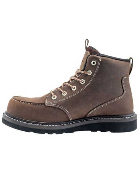 Image #3 - Avenger Men's 7607 Wedge Mid 6" Waterproof Lace-Up Work Boot - Soft Toe, Brown, hi-res