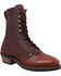 Image #1 - Ad Tec Women's Chestnut 8" Leather Packer Boots - Soft Toe, Chestnut, hi-res