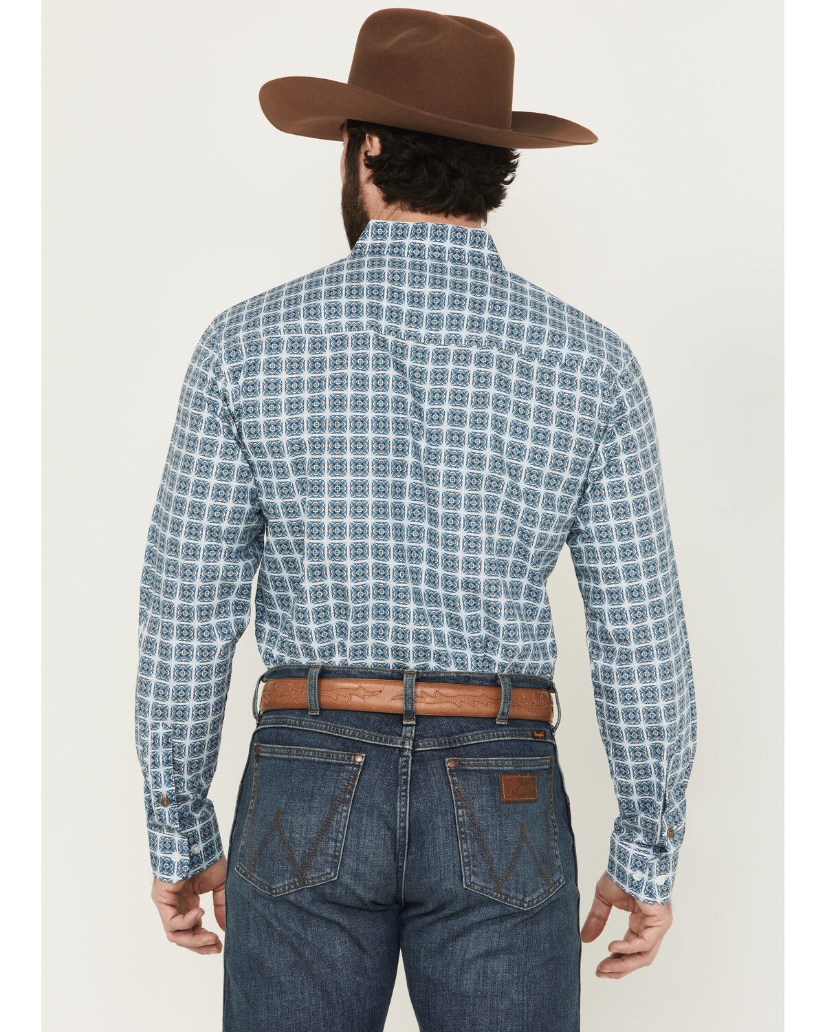 Image #4 - Cinch Men's Floral Geo Print Long Sleeve Button-Down Western Shirt, Multi, hi-res