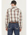 Image #4 - Cody James Men's FR Plaid Print Long Sleeve Snap Work Shirt, Natural, hi-res