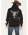 Image #1 - RANK 45&reg; Men's Logo Flank Embroidered Hooded Sweatshirt, Black, hi-res