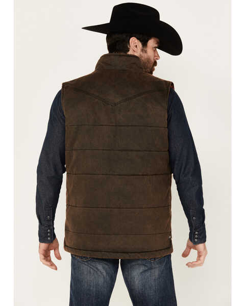 Image #4 - Cody James Men's Oil Slick Snap Vest - Tall , Brown, hi-res
