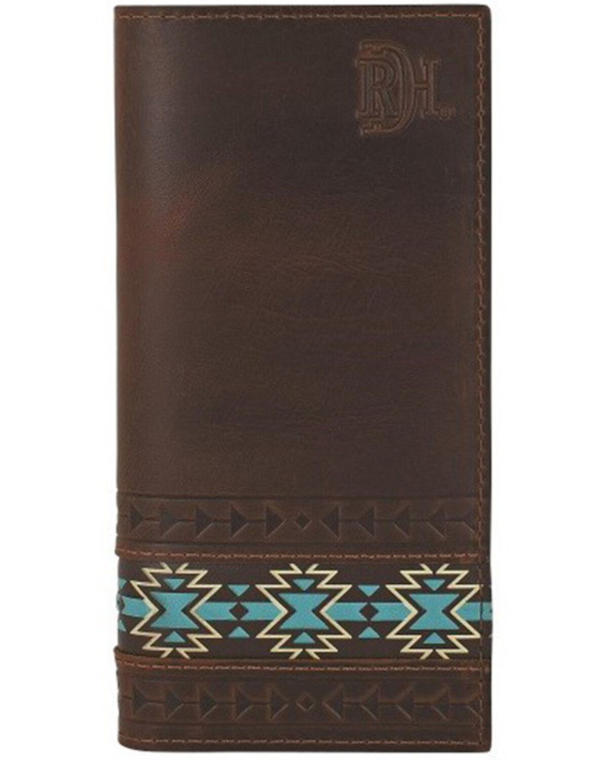 Image #1 - Red Dirt Hat Men's Southwestern Print Rodeo Wallet, Brown, hi-res