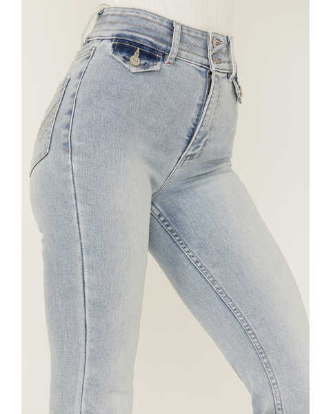 Image #2 - Idyllwind Women's Light Wash Beaumont High Risin' Flare Stretch Denim Jeans , Light Wash, hi-res