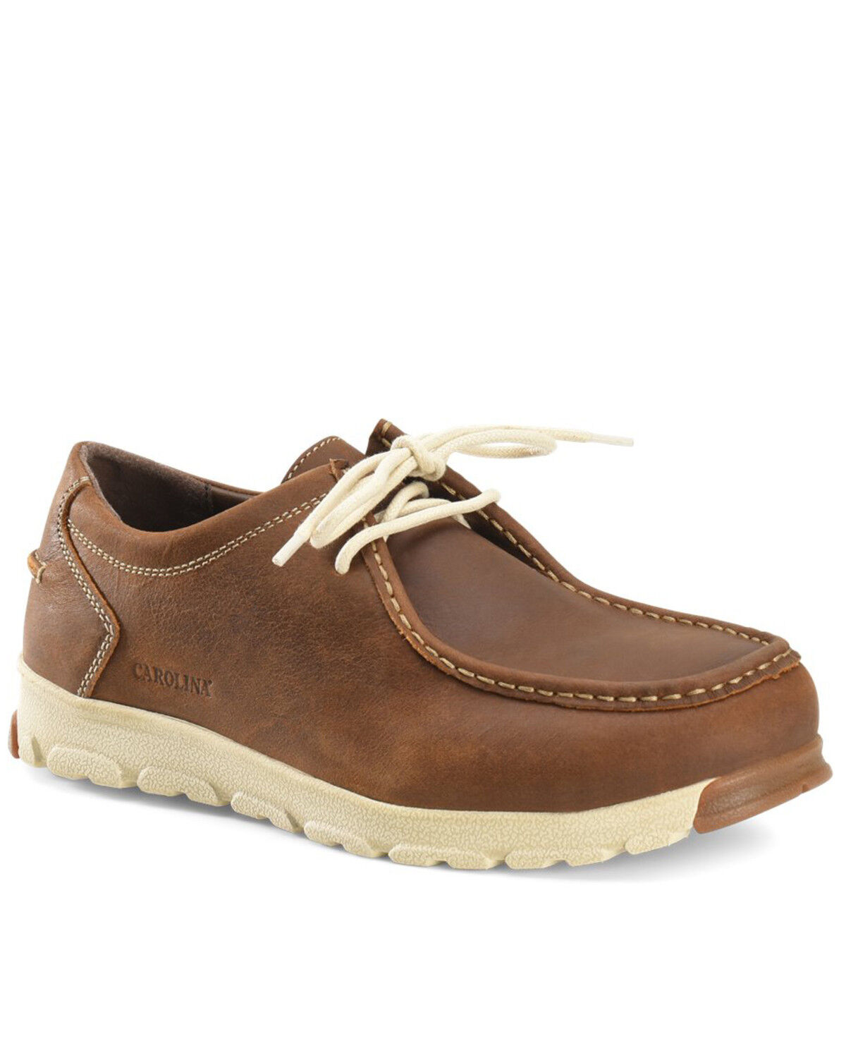 Image #1 - Carolina Men's S-117 ESD Work Shoes - Aluminum Toe, Mahogany, hi-res