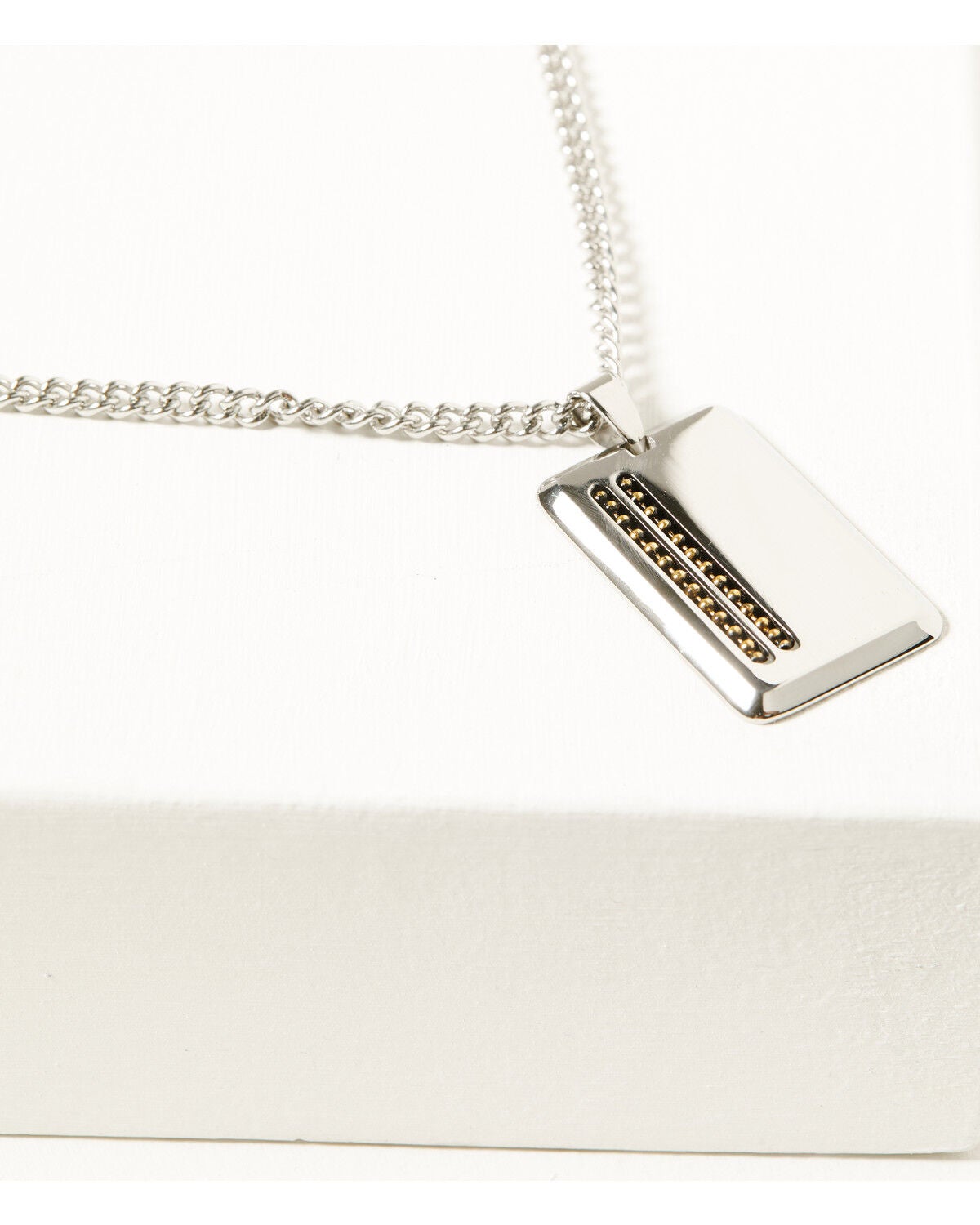 Cody James Men's Dog Tag Necklace, Silver, hi-res