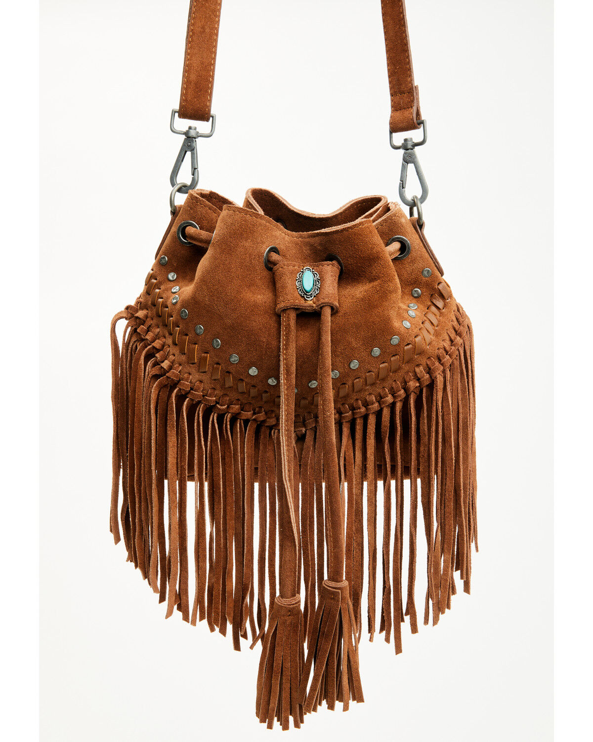Image #2 - Shyanne Women's Danica Suede Fringe Crossbody Bag, Brown, hi-res