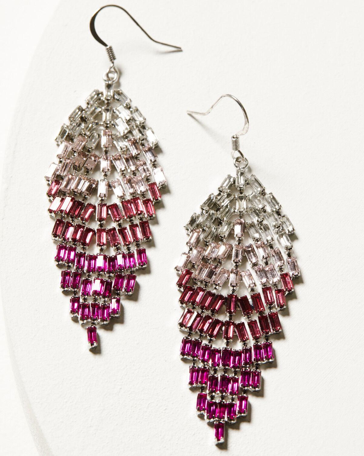 Image #1 - Idyllwind Women's Ombre Cascade Earrings, Fuchsia, hi-res