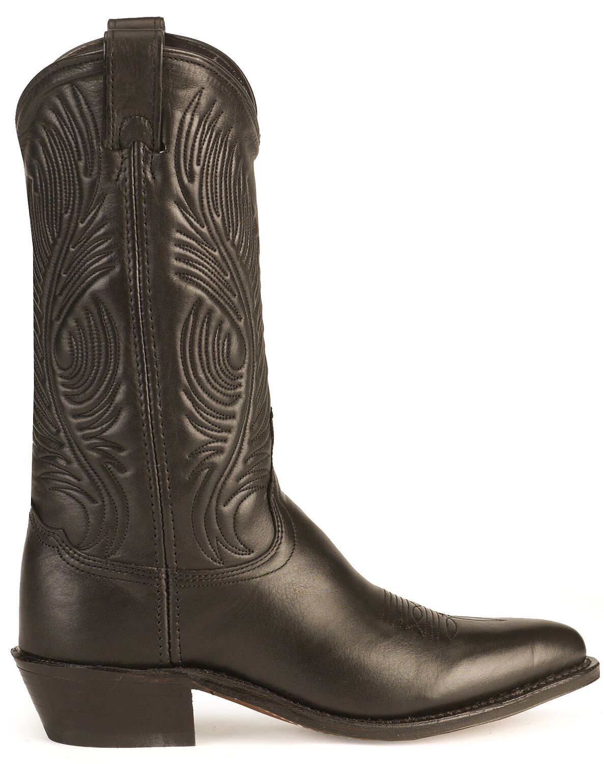 Image #2 - Abilene Women's Cowhide Western Boots - Round Toe, Black, hi-res
