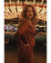 Image #3 - Idyllwind Women's Juniper Faux Suede Boot Stitched Fringe Zip-Up Jacket, Caramel, hi-res