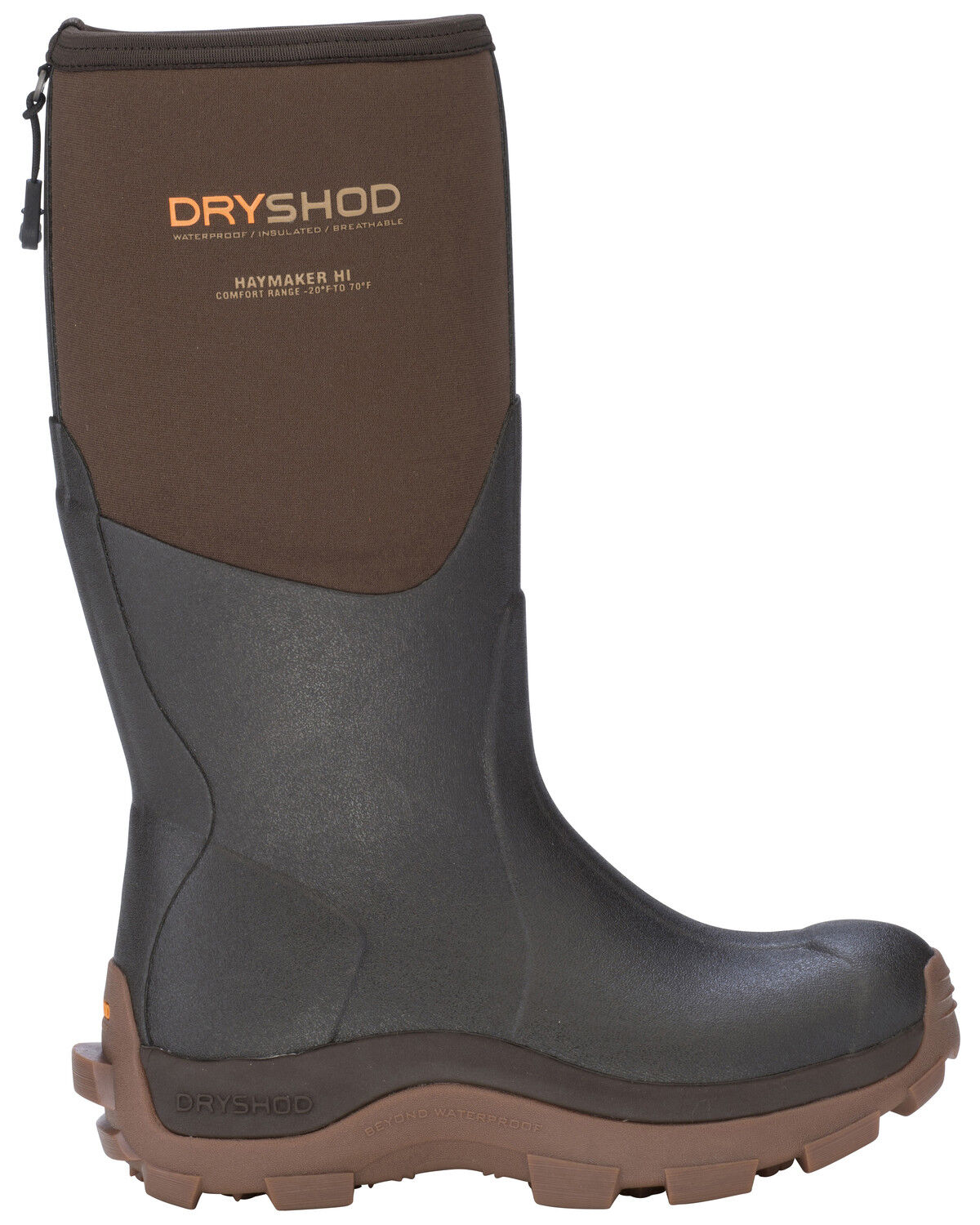 Image #2 - Dryshod Women's Hi Haymaker Farm Work Boots - Soft Toe, Brown, hi-res